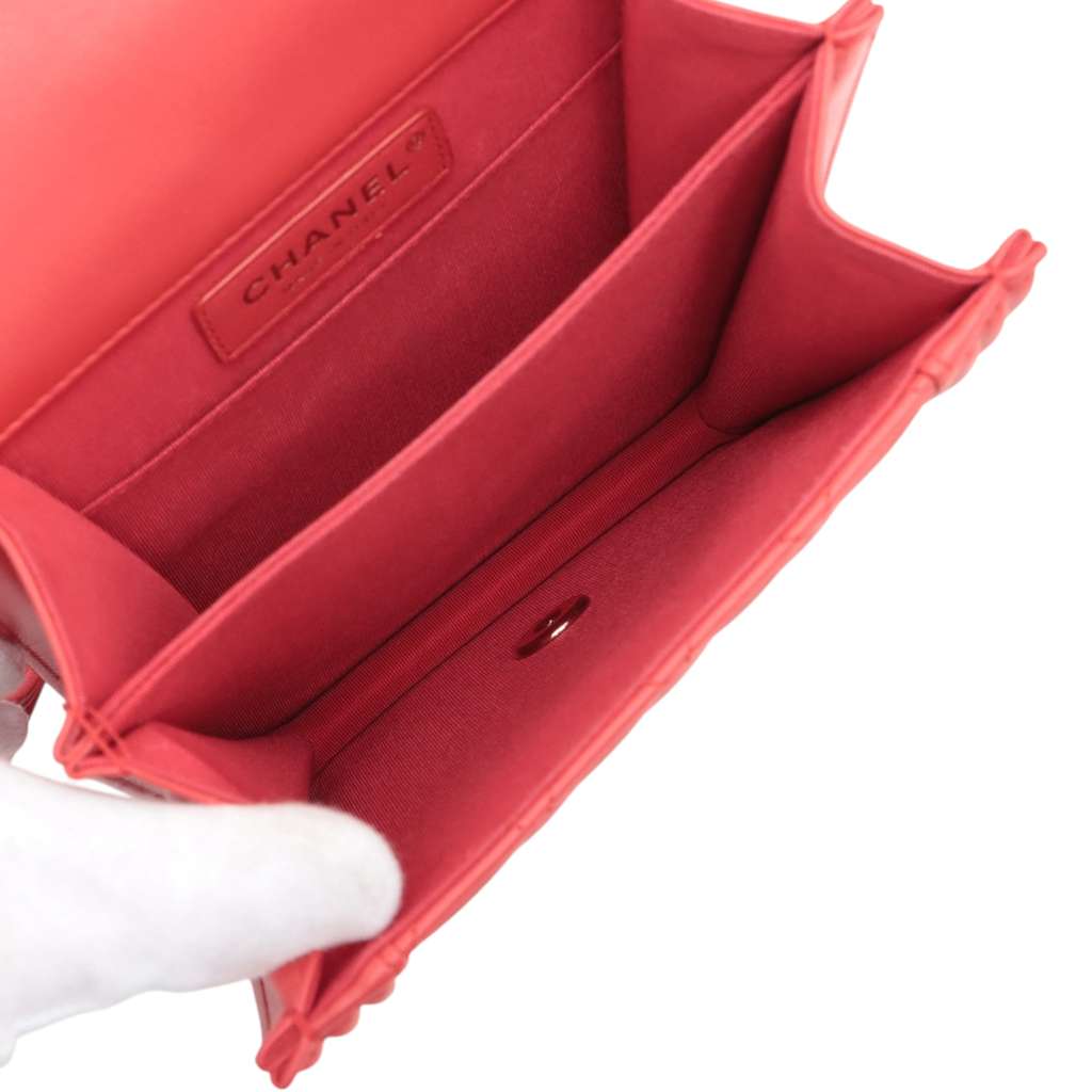 Chanel Quilted Lambskin North South Boy Flap - 4