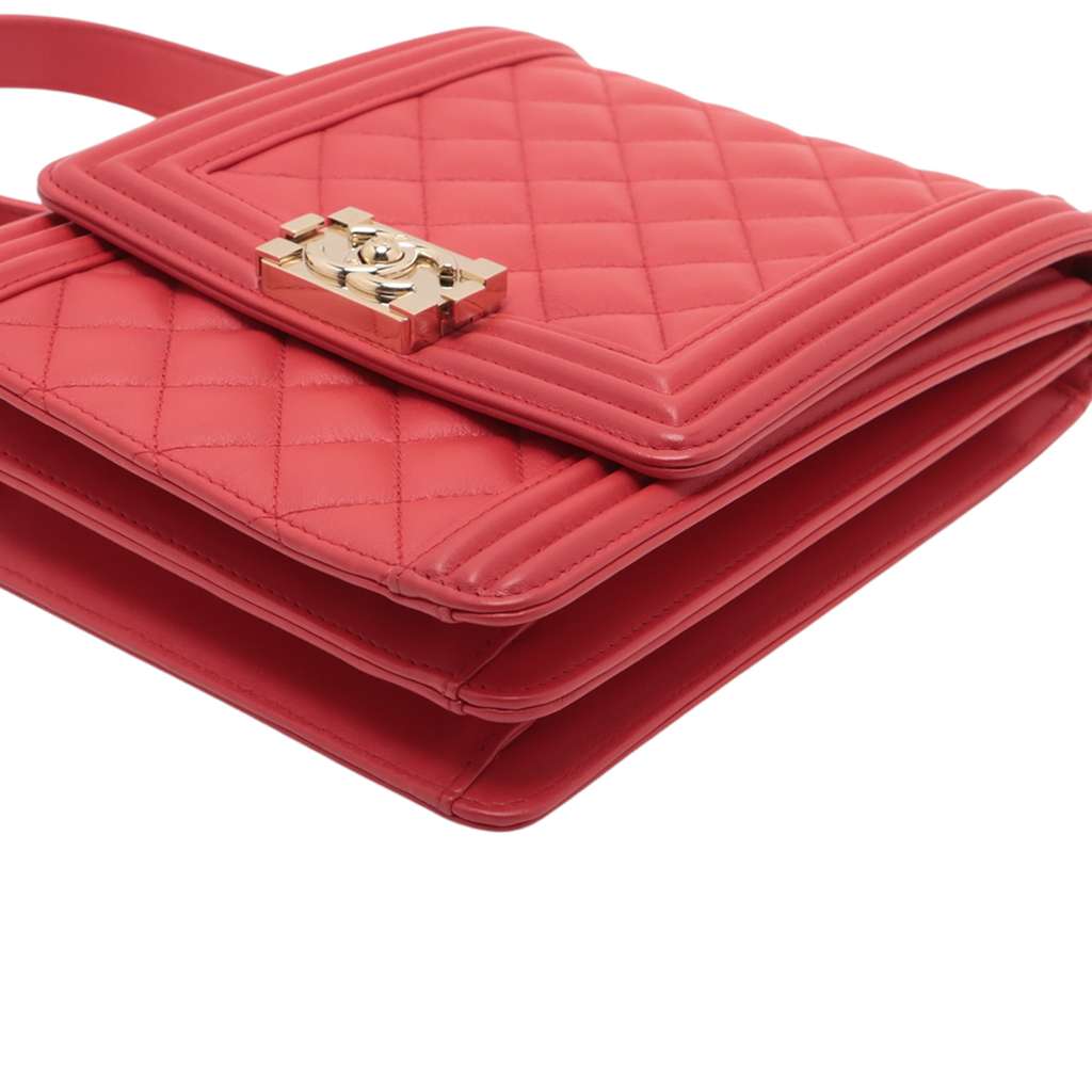 Chanel Quilted Lambskin North South Boy Flap - Detail 2