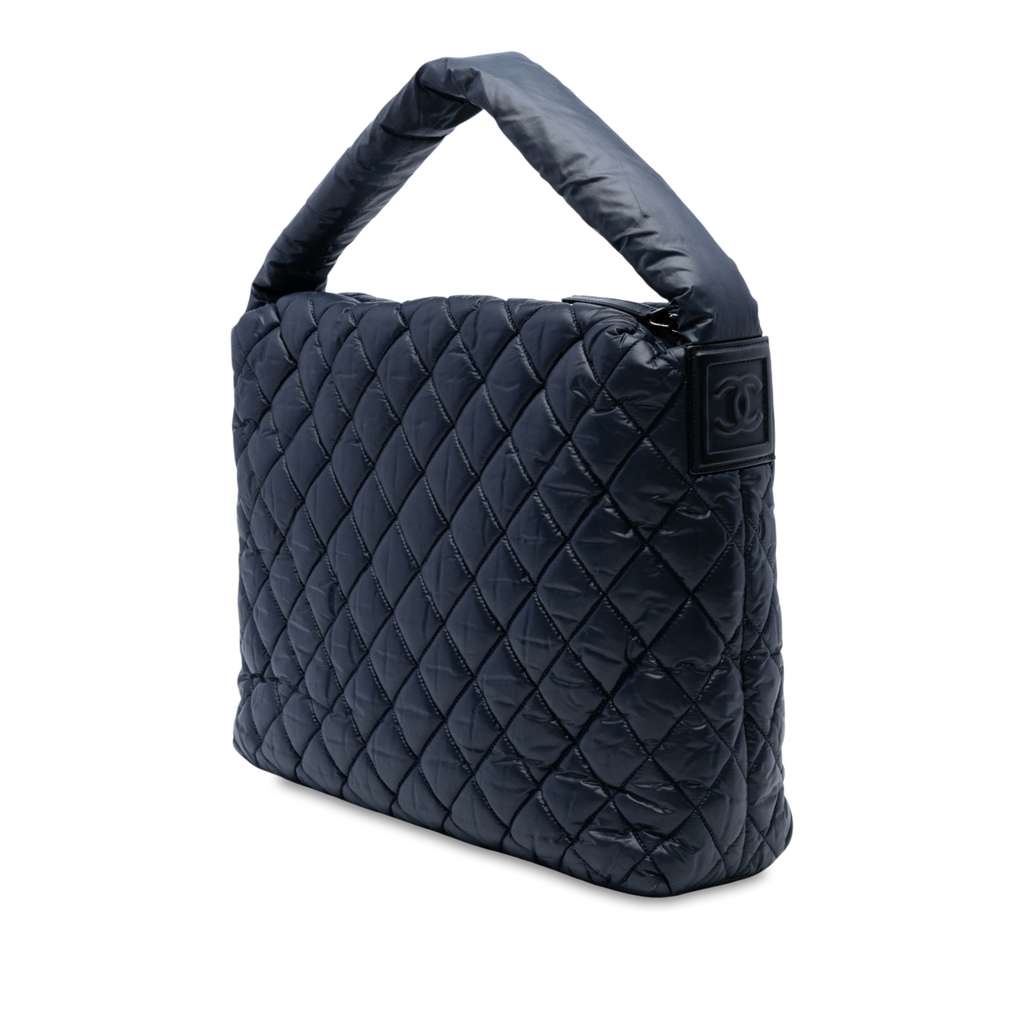 Chanel Quilted Nylon Coco Cocoon Hobo - Back view