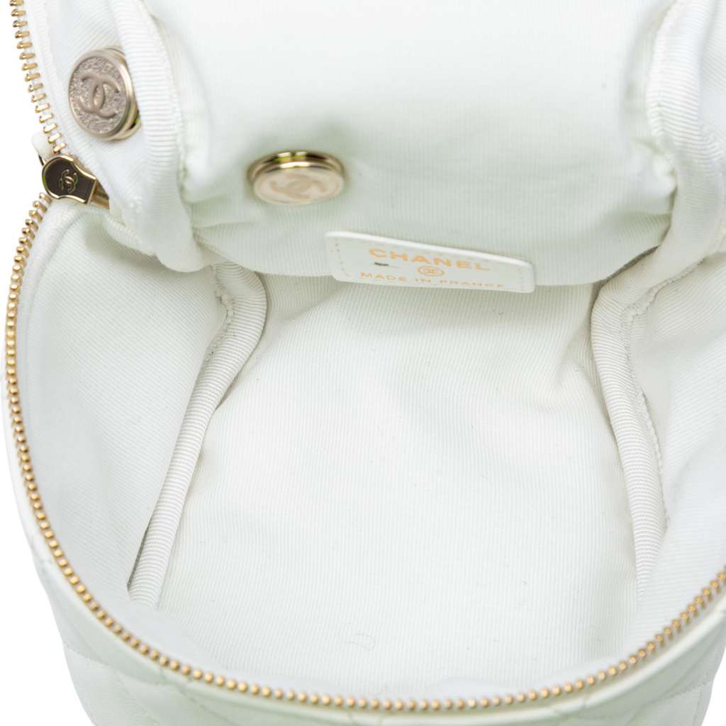 Chanel Quilted Lambskin Cube Chain Wristlet Case - 4