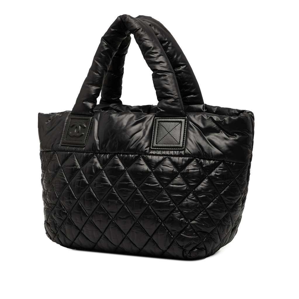 Chanel Small Quilted Nylon Coco Cocoon Tote - Back view