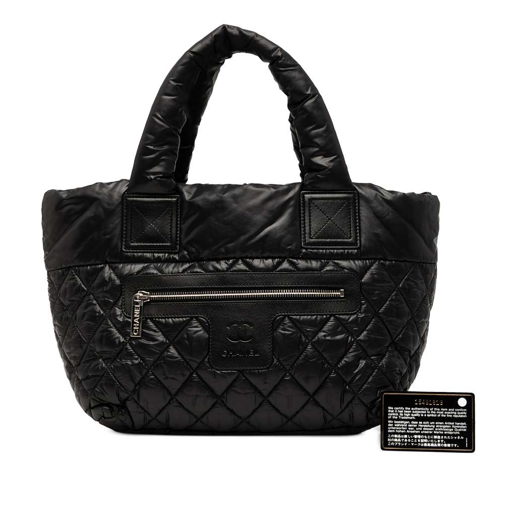 Chanel Small Quilted Nylon Coco Cocoon Tote - Image 10