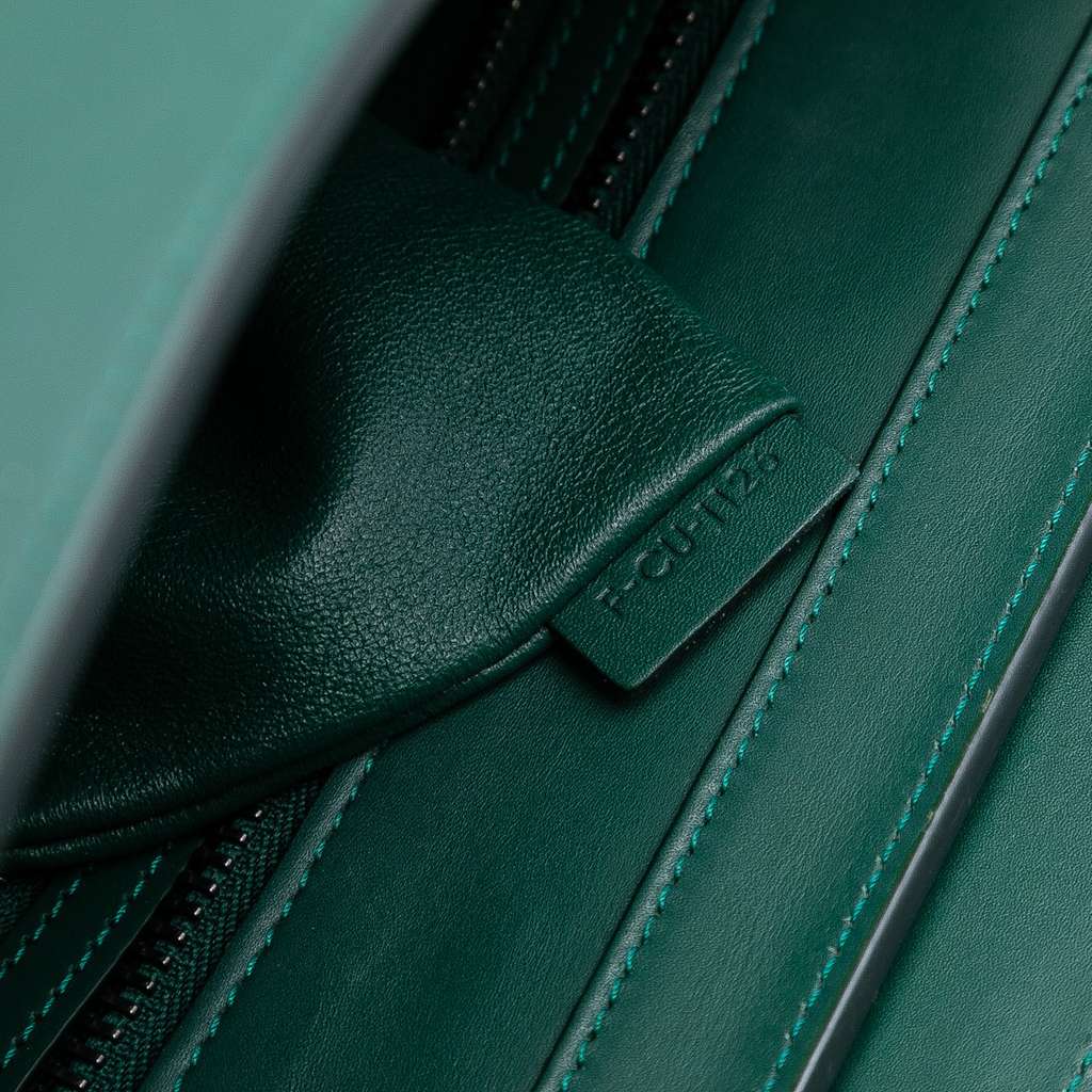 Celine Mini Bicolor Leather and Felt Trimmed Luggage Tote - 5