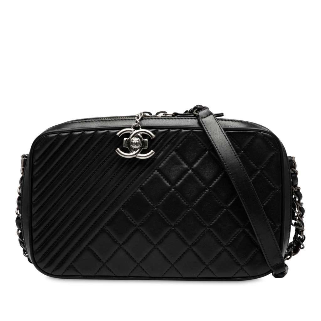 Chanel Medium Quilted Lambskin Coco Boy Camera Bag