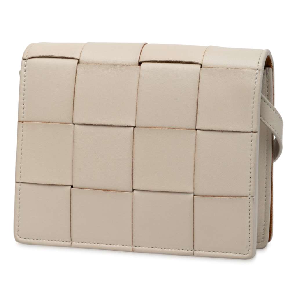 Bottega Veneta Mini Nappa Maxi Intrecciato Cassette Crossbody - Back view