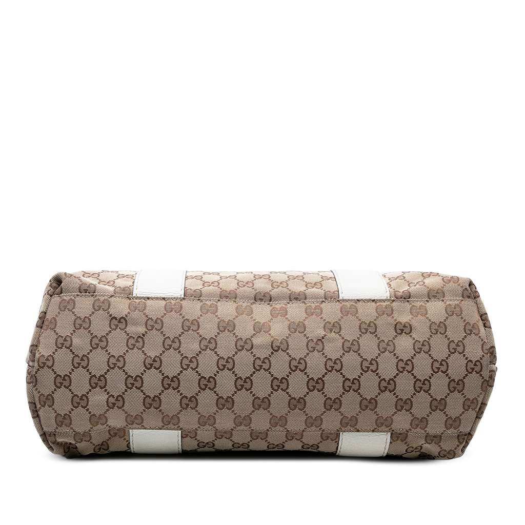 Gucci Medium GG Canvas Bamboo Libeccio Tote - Image 6