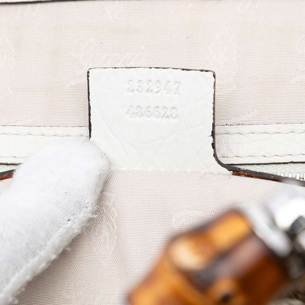 Gucci Medium GG Canvas Bamboo Libeccio Tote - Detail 1
