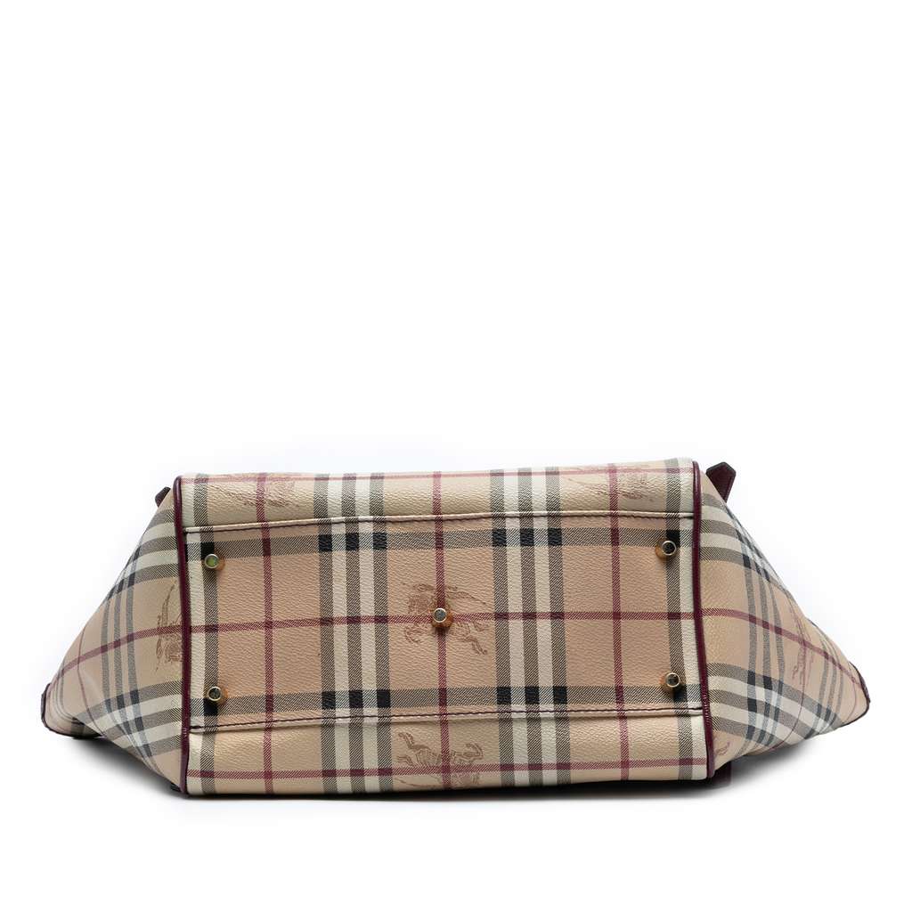 Burberry Small Haymarket Check Coated Canvas Canterbury Tote - Image 6