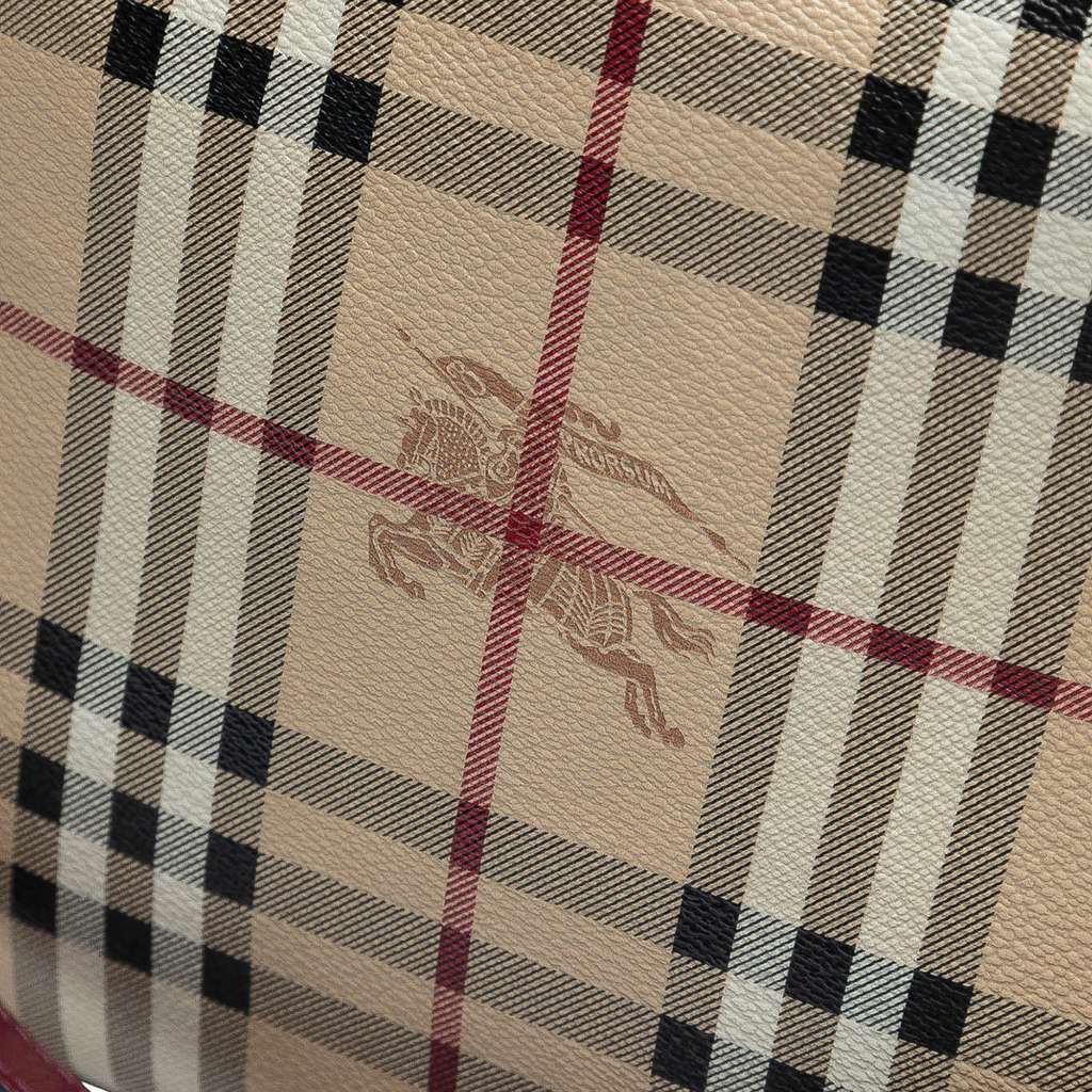 Burberry Small Haymarket Check Coated Canvas Canterbury Tote - Side view