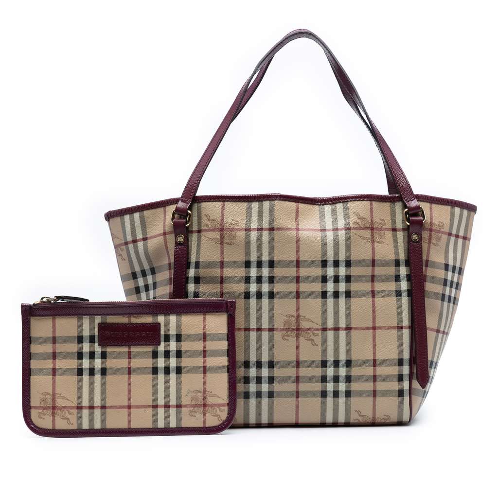 Burberry Small Haymarket Check Coated Canvas Canterbury Tote - Detail 2