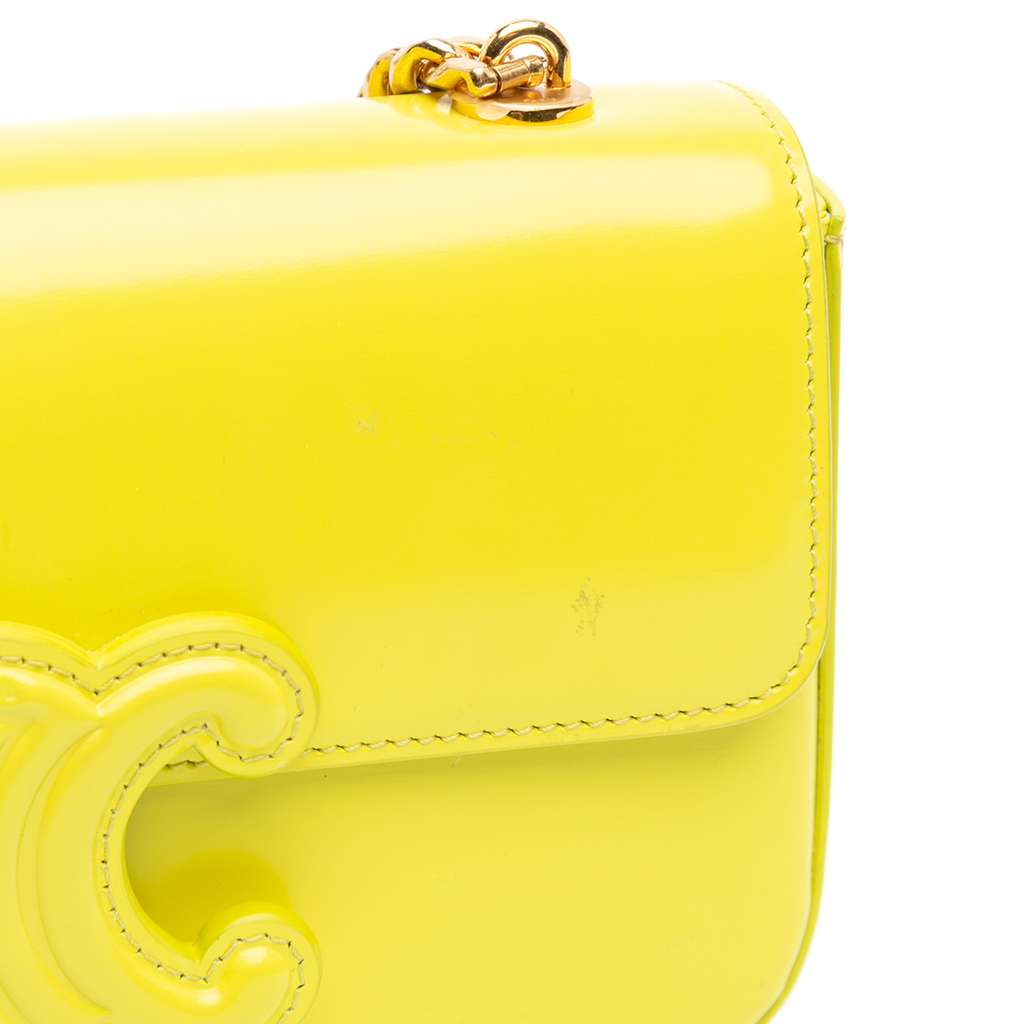 Celine Calfskin Cuir Triomphe Chain Shoulder Bag - Detail 2