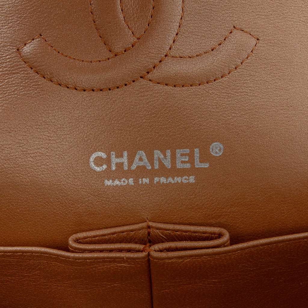 Chanel Medium Classic Metallic Caviar Double Flap - Side view