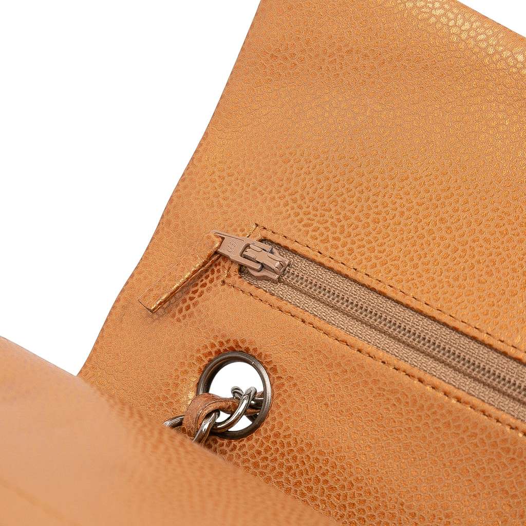 Chanel Medium Classic Metallic Caviar Double Flap - Image 10