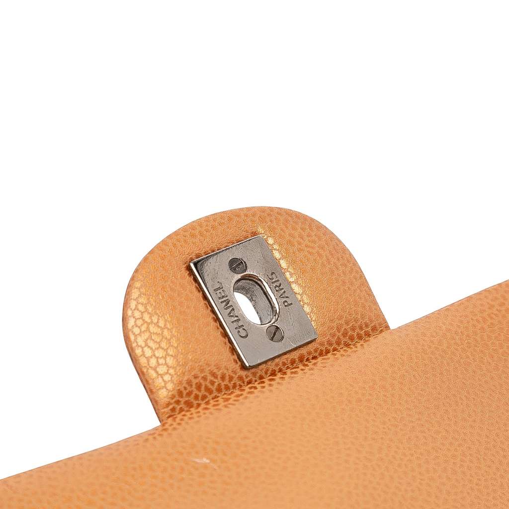Chanel Medium Classic Metallic Caviar Double Flap - Image 11