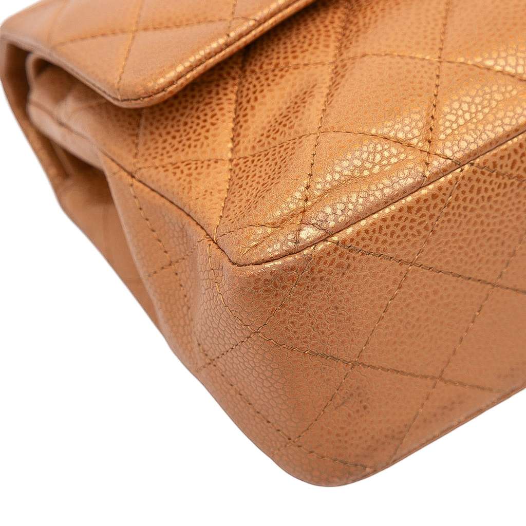 Chanel Medium Classic Metallic Caviar Double Flap - Image 12