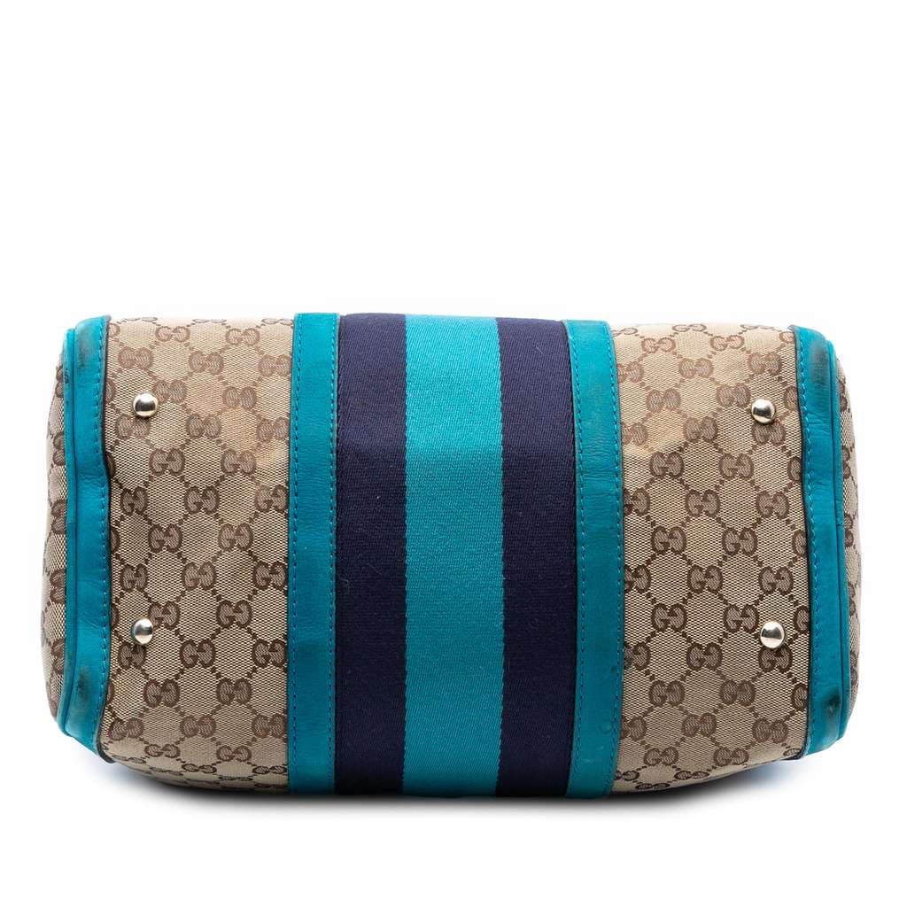 Gucci Medium GG Canvas Web Joy Boston Bag - Image 6