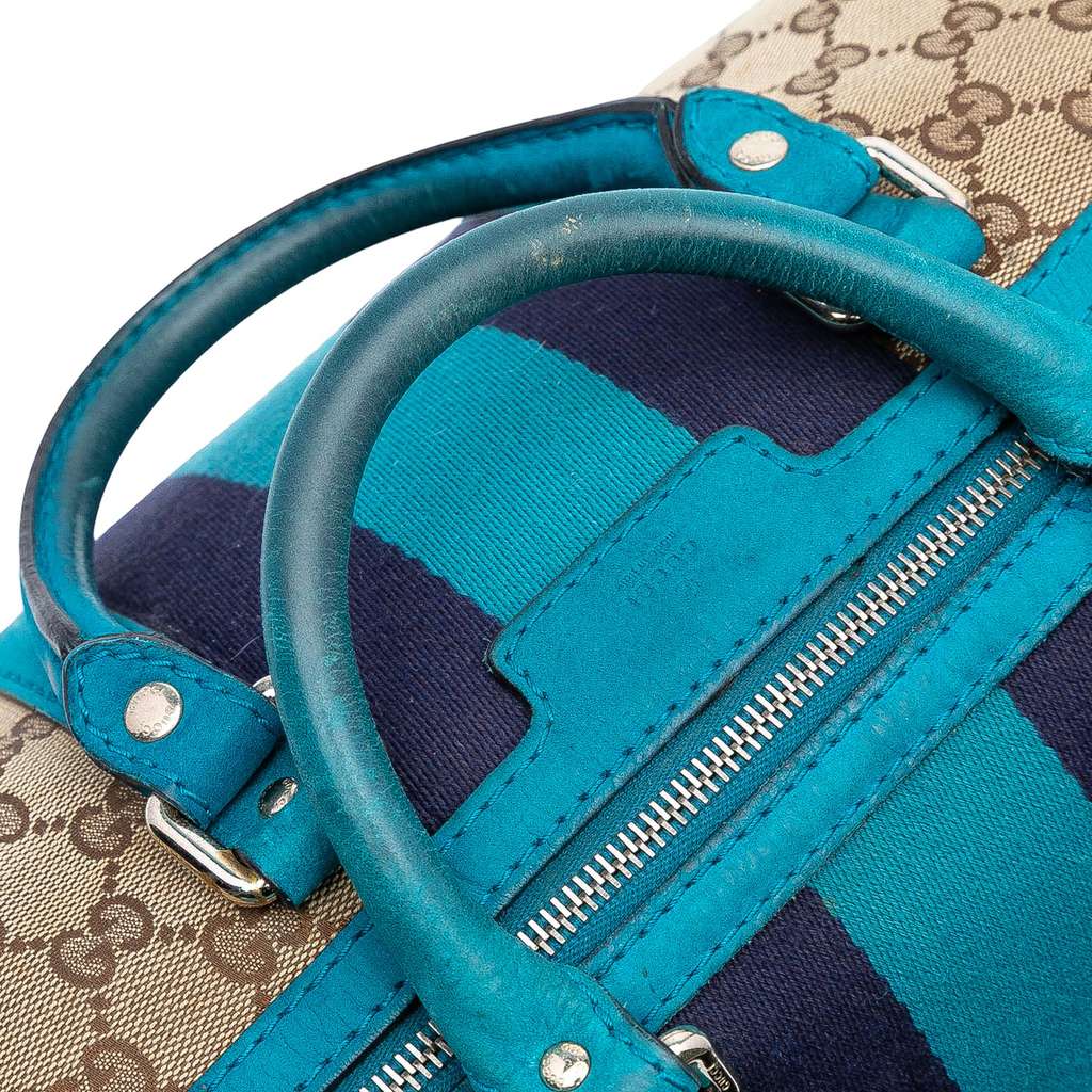 Gucci Medium GG Canvas Web Joy Boston Bag - Image 11