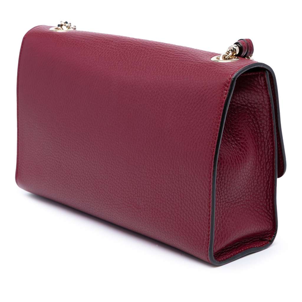 Gucci Medium Leather Miss Bamboo Crossbody - Back view