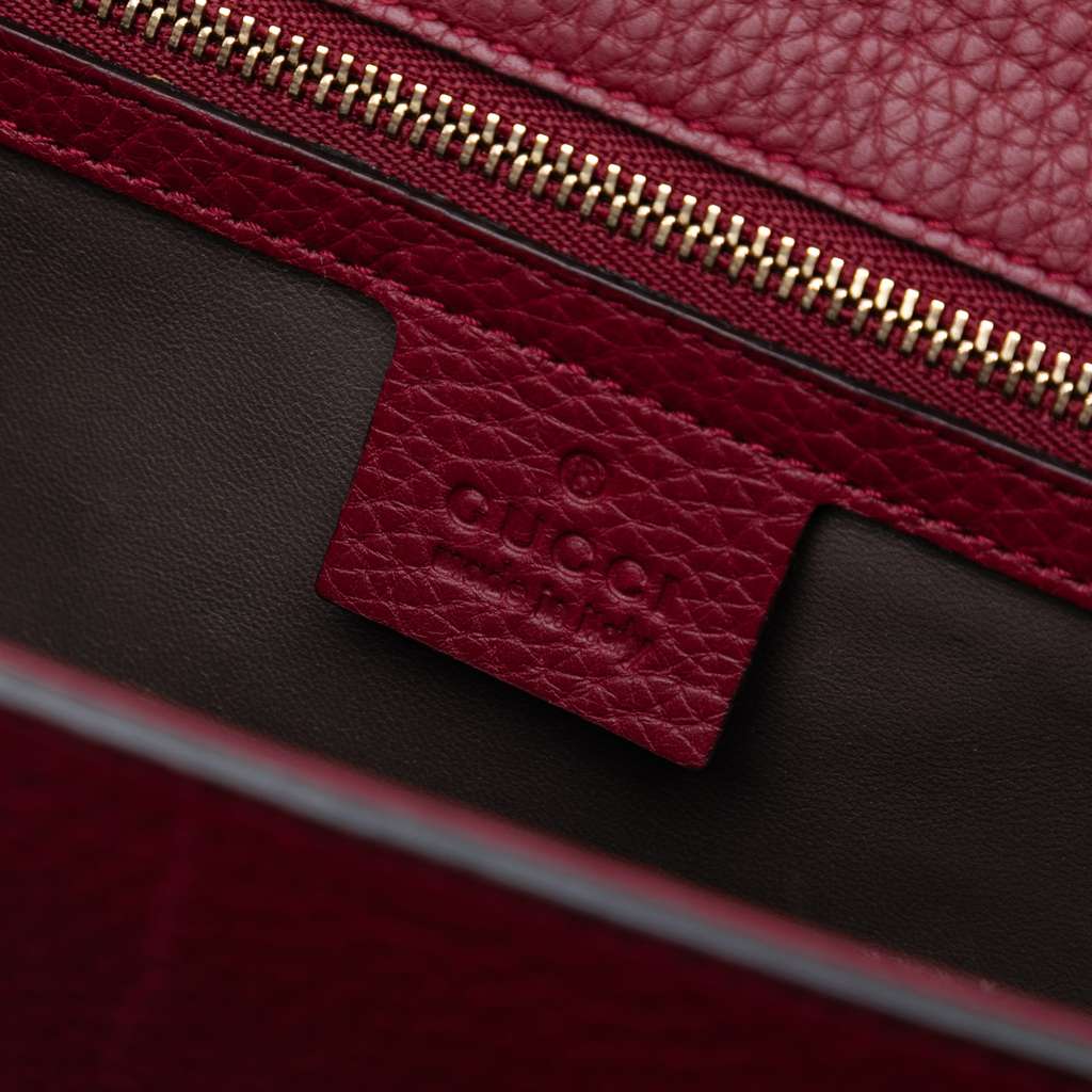 Gucci Medium Leather Miss Bamboo Crossbody - Side view