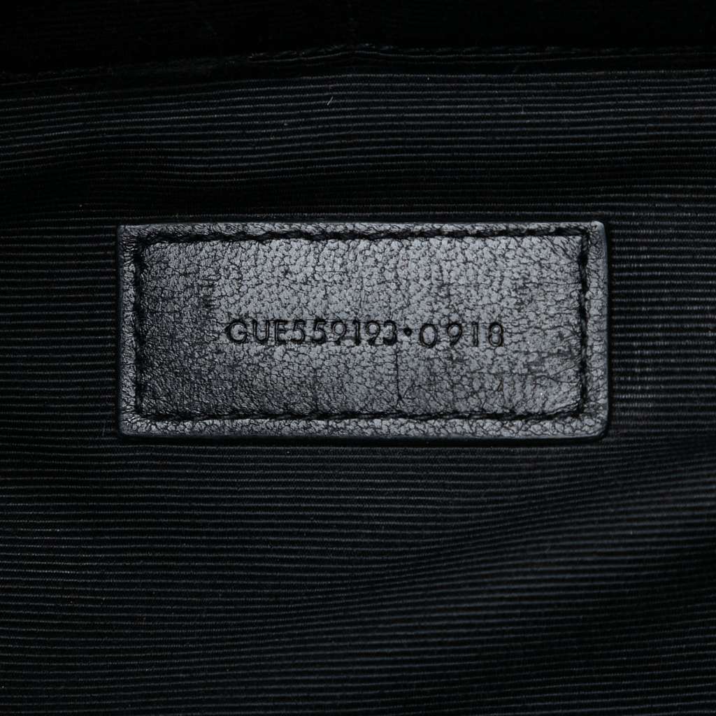 Saint Laurent Chevron Calfskin Monogram Zip A4 Pouch - Side view