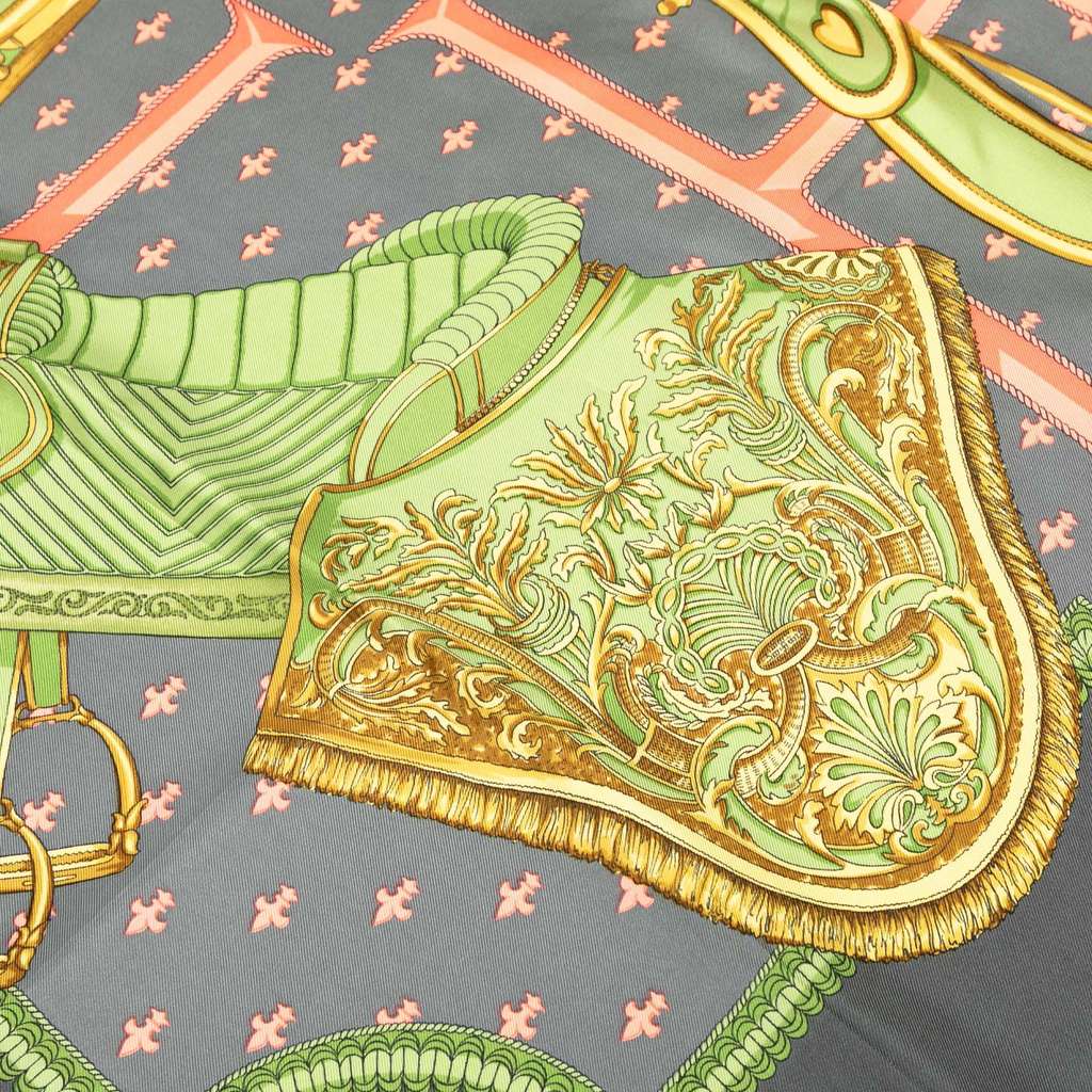 Hermès Selles A Housse Silk Scarf 90 - Image 6