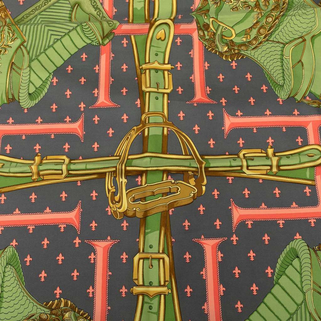 Hermès Selles A Housse Silk Scarf 90 - 4