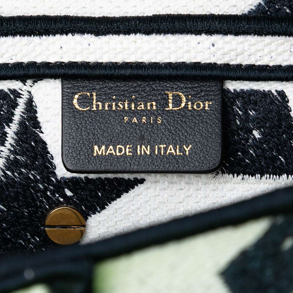 Dior Embroidered Canvas Stars Saddle Bag - Side view