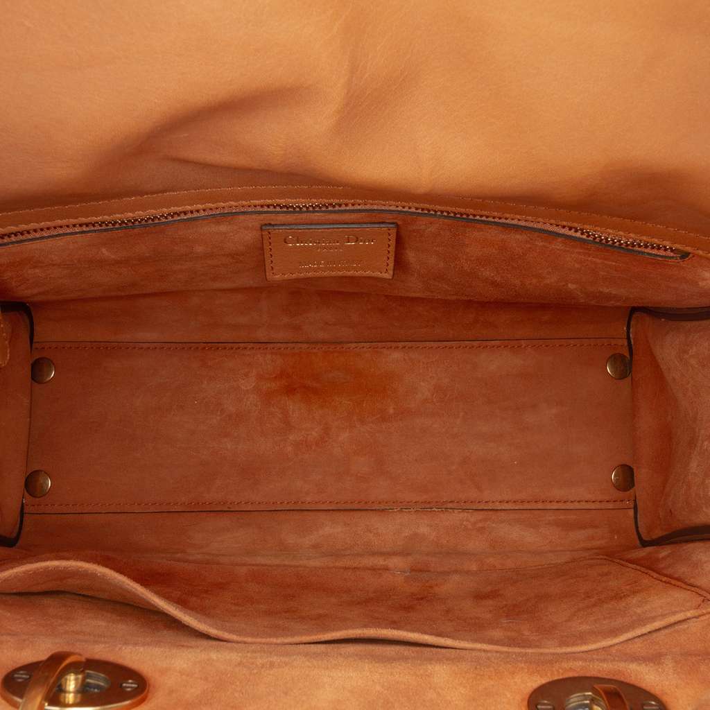 Dior Large Ultra Matte Calfskin Cannage Embossed Lady Dior - 4