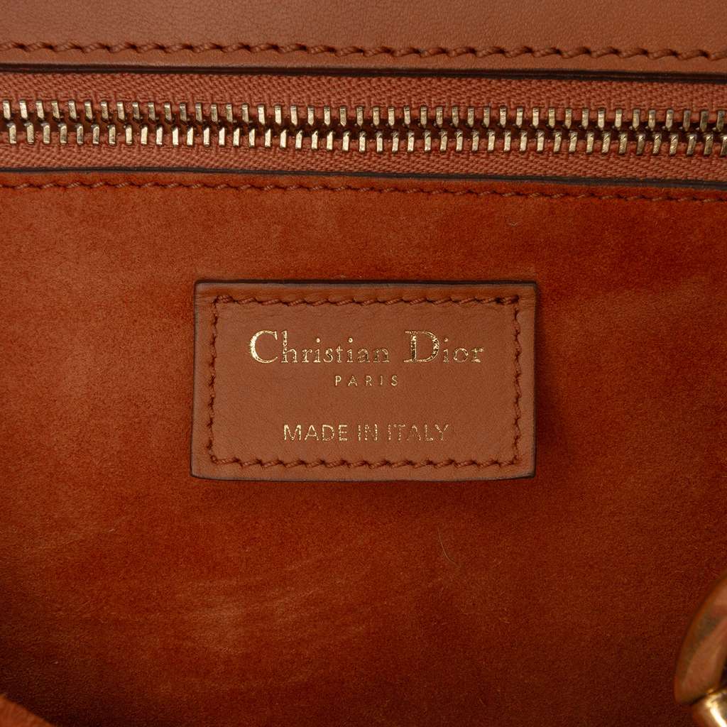 Dior Large Ultra Matte Calfskin Cannage Embossed Lady Dior - 5