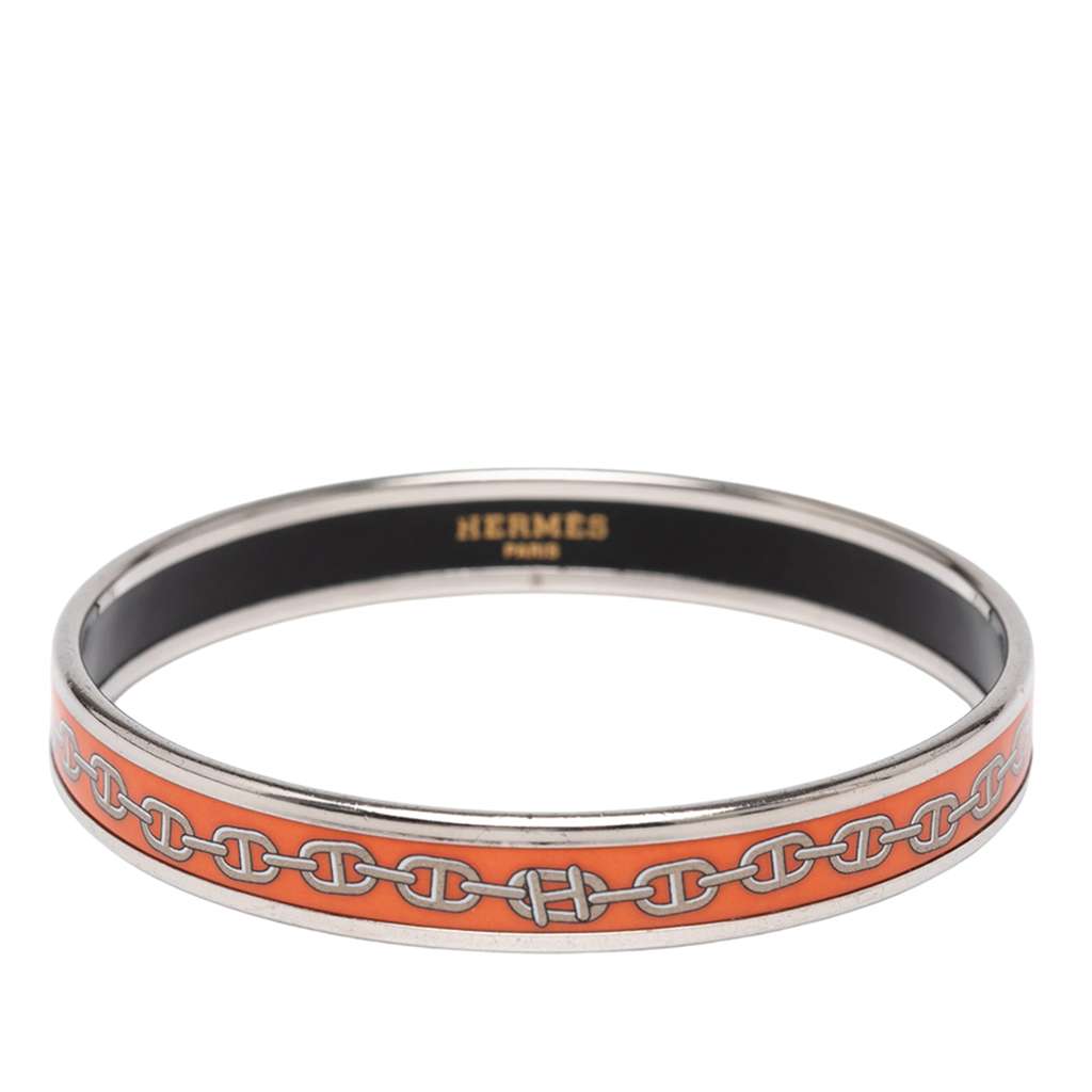 Hermès Narrow Chaine d Ancre Enamel Bangle 62