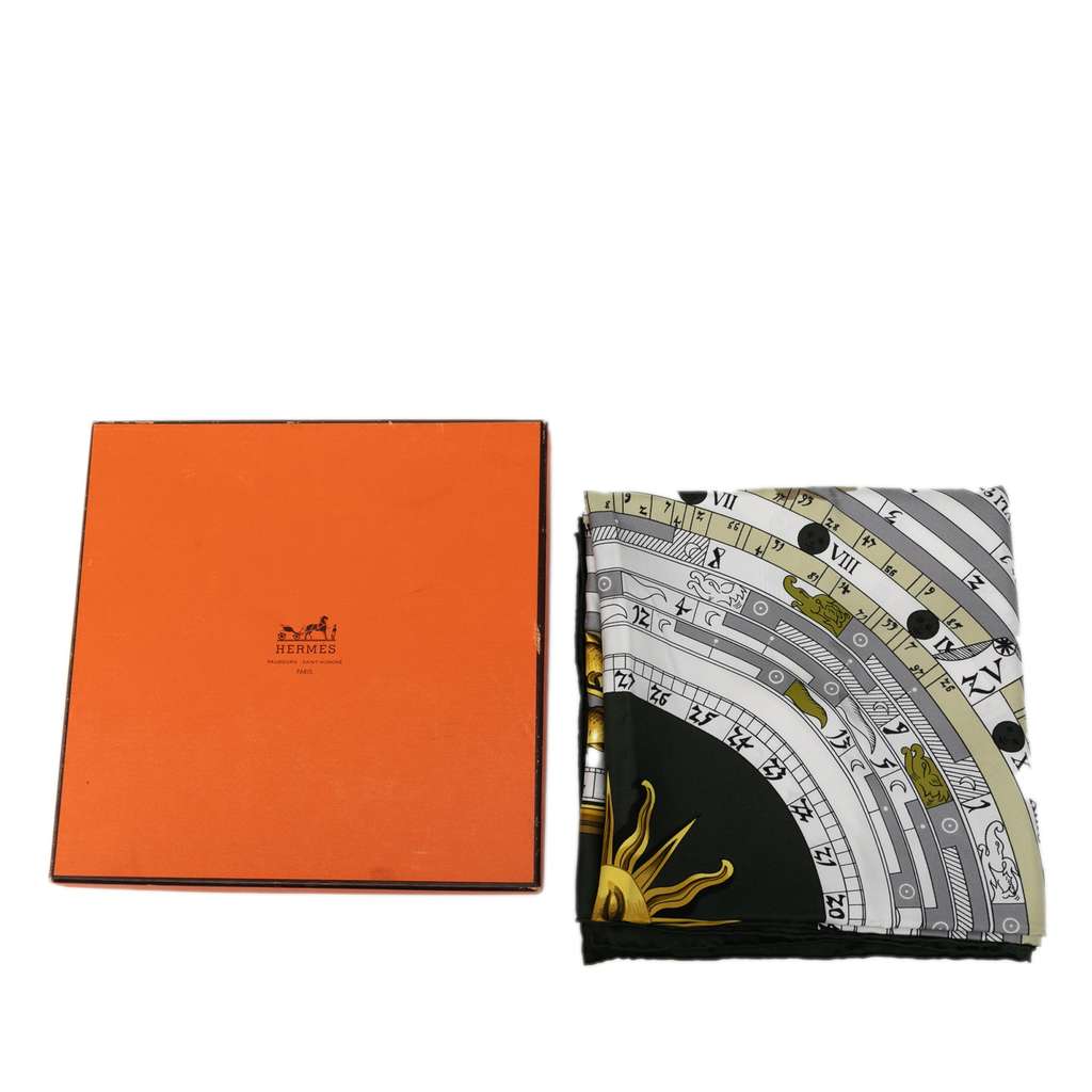 Hermès Astrologie Dies et Hore Silk Scarf 90 - Image 10