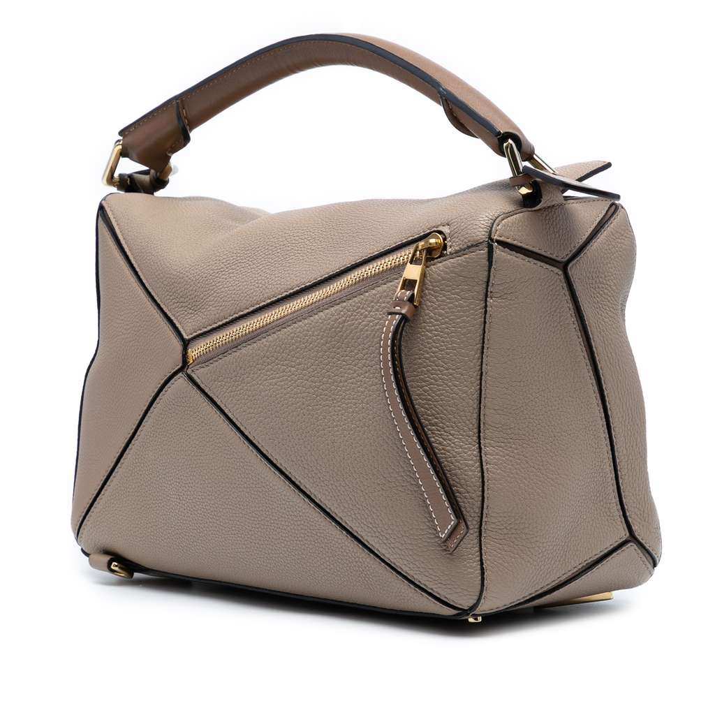 Loewe Medium Calfskin Puzzle Satchel - Back view