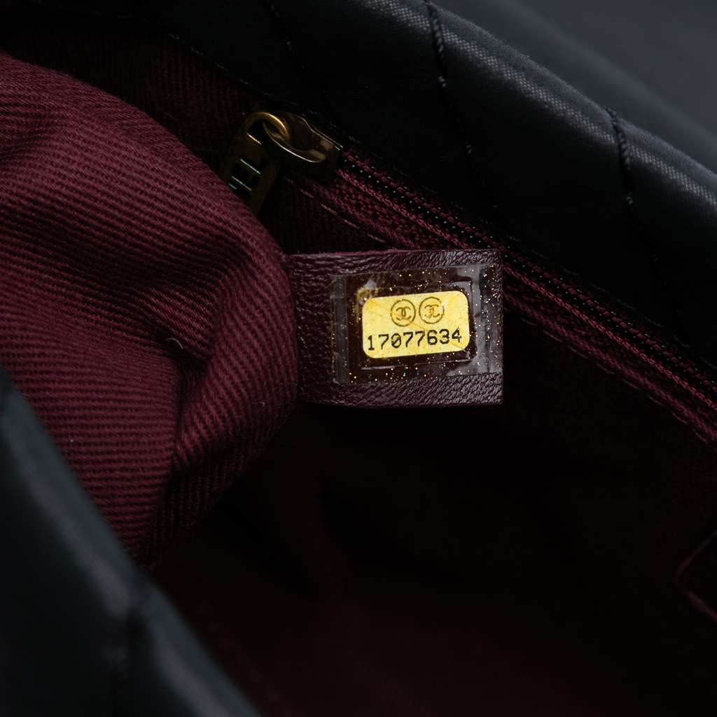 Chanel Large Chevron Iridescent Calfskin Surpique Flap - 5