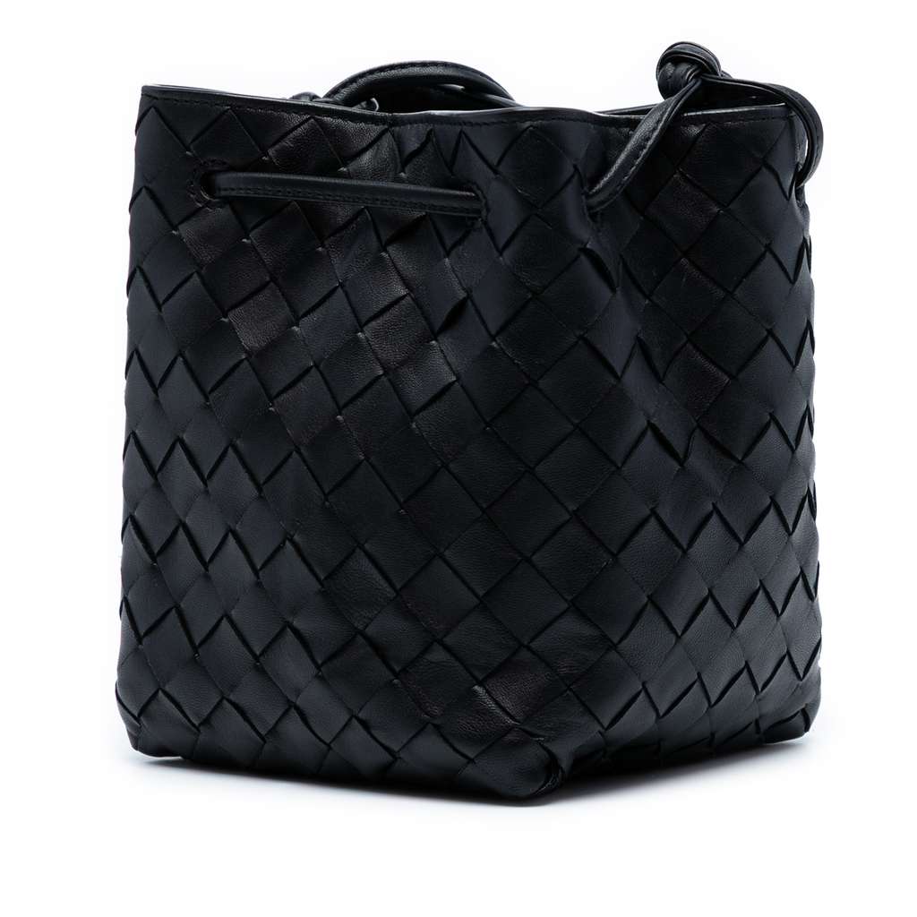 Bottega Veneta Small Nappa Intrecciato Bucket Bag - Back view