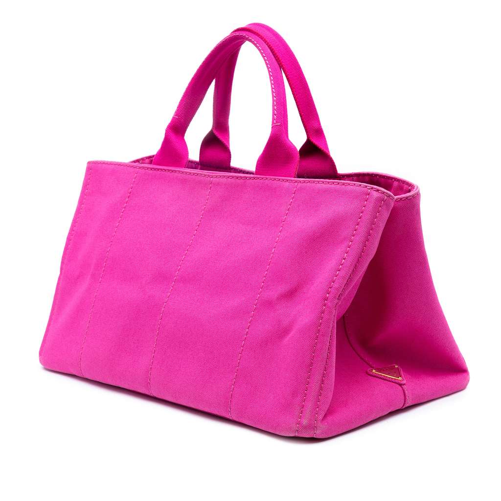 Prada Large Canvas Canapa Logo Satchel - 2
