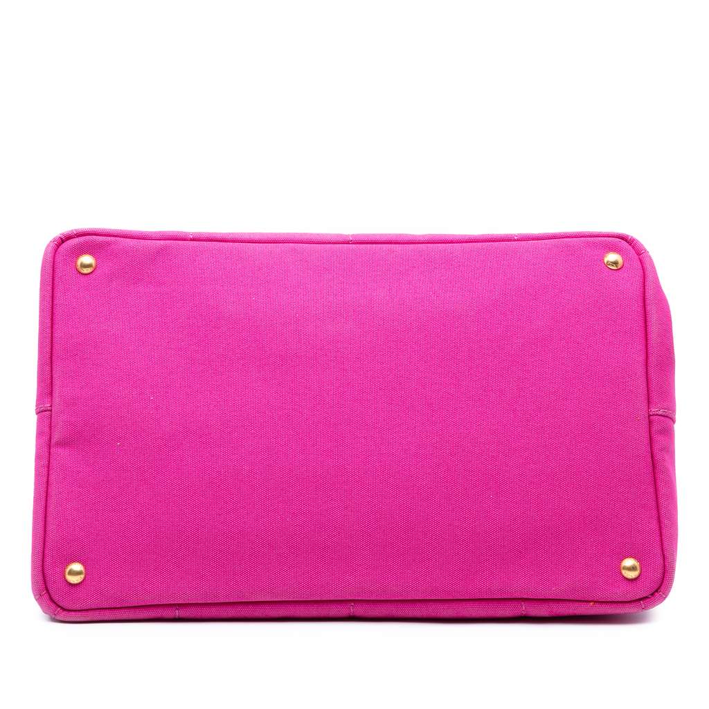 Prada Large Canvas Canapa Logo Satchel - 3