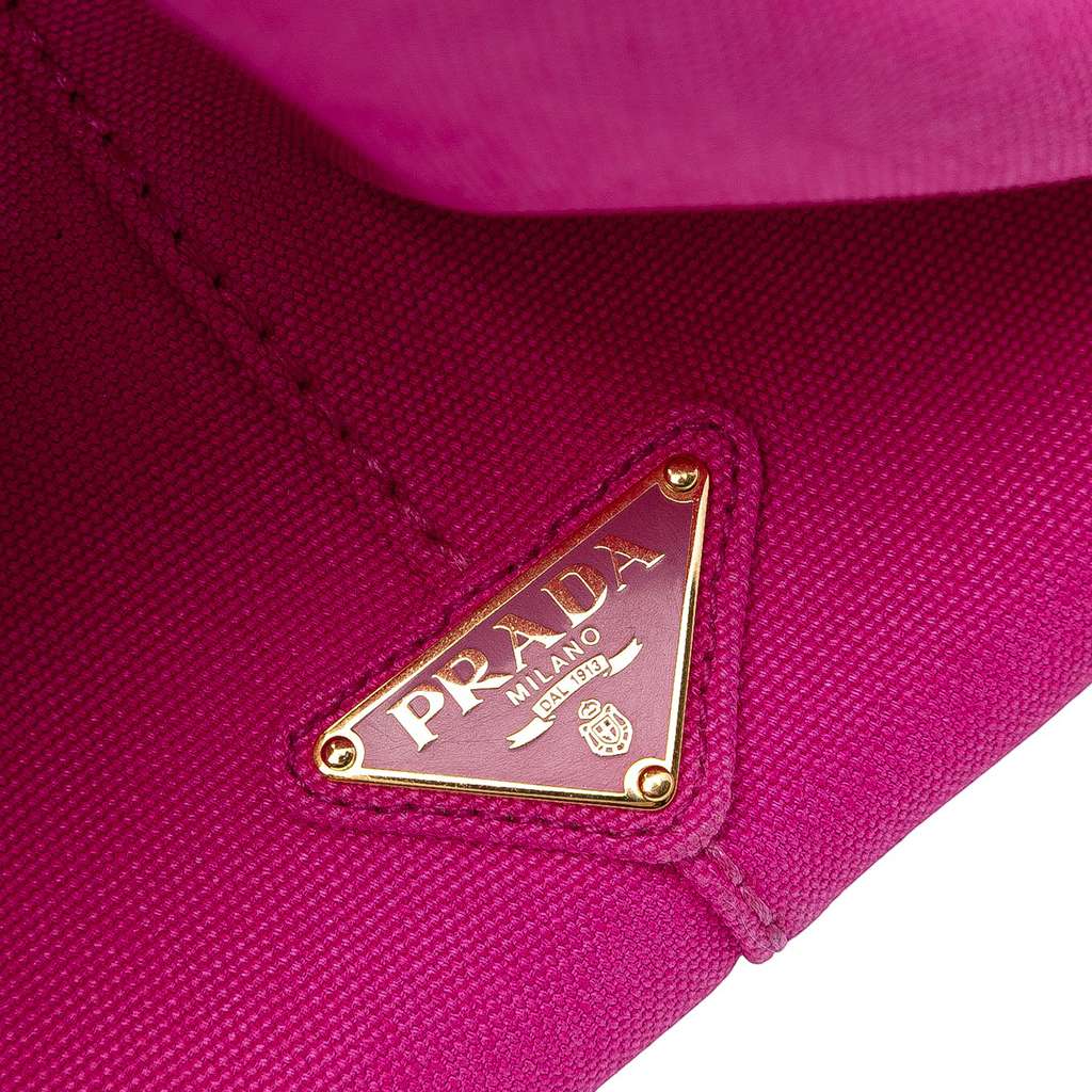 Prada Large Canvas Canapa Logo Satchel - 5