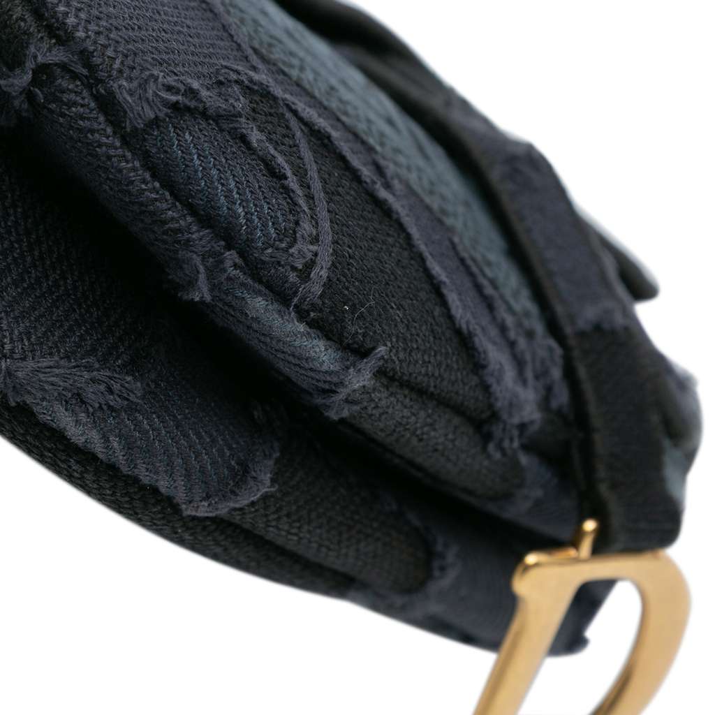 Dior Camouflage Embroidered Canvas Saddle Bag - Detail 2