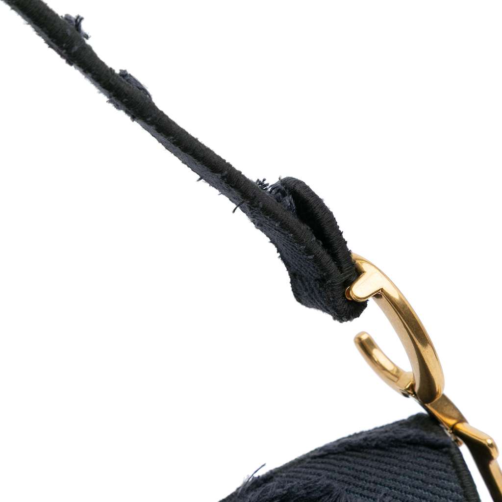 Dior Camouflage Embroidered Canvas Saddle Bag - Image 11