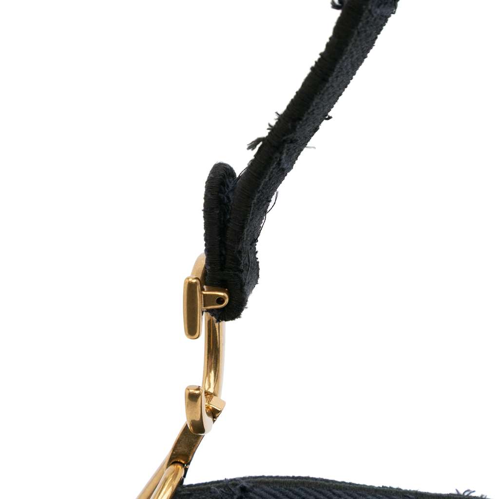 Dior Camouflage Embroidered Canvas Saddle Bag - Image 12