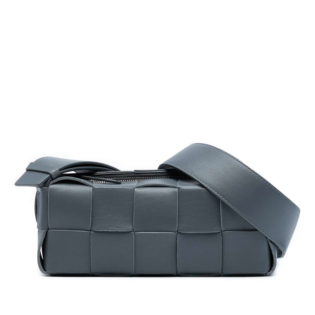 Bottega Veneta Small Lambskin Intrecciato Brick Cassette