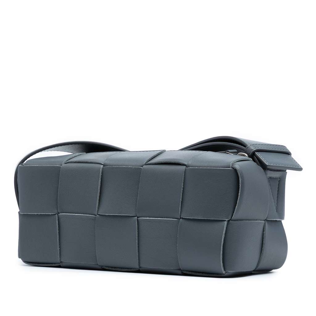 Bottega Veneta Small Lambskin Intrecciato Brick Cassette - Back view