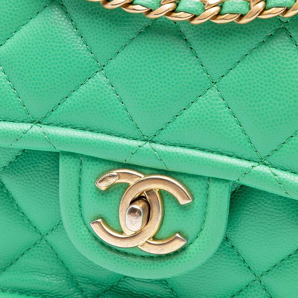 Chanel Medium Quilted Caviar Sweet Flap - Detail 1