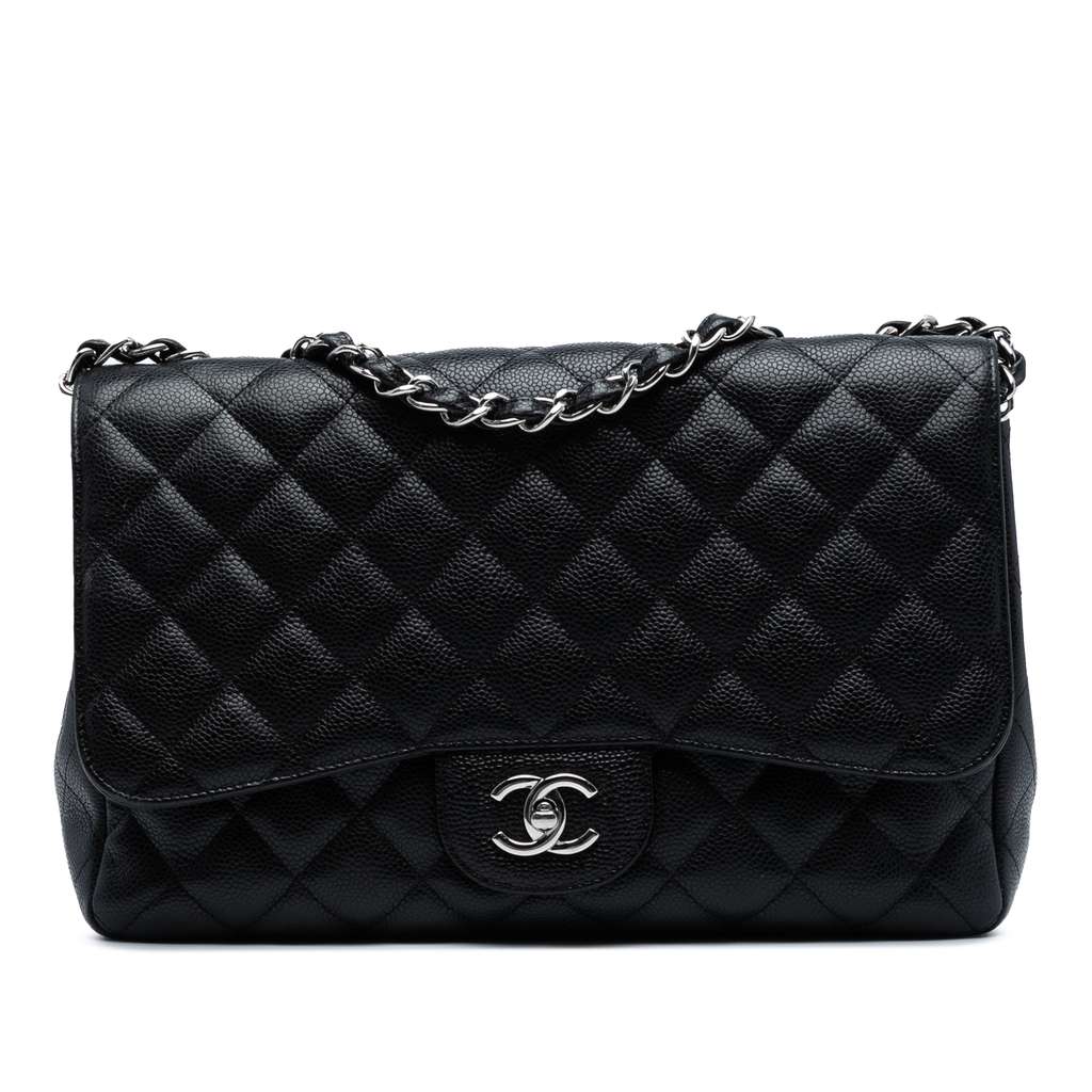 Chanel Jumbo Classic Caviar Single Flap