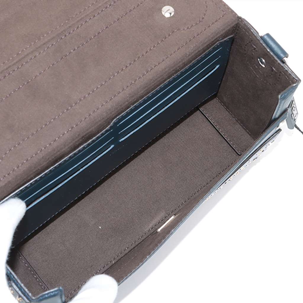 Fendi Studded Leather Soft Trunk Baguette Satchel - Image 6