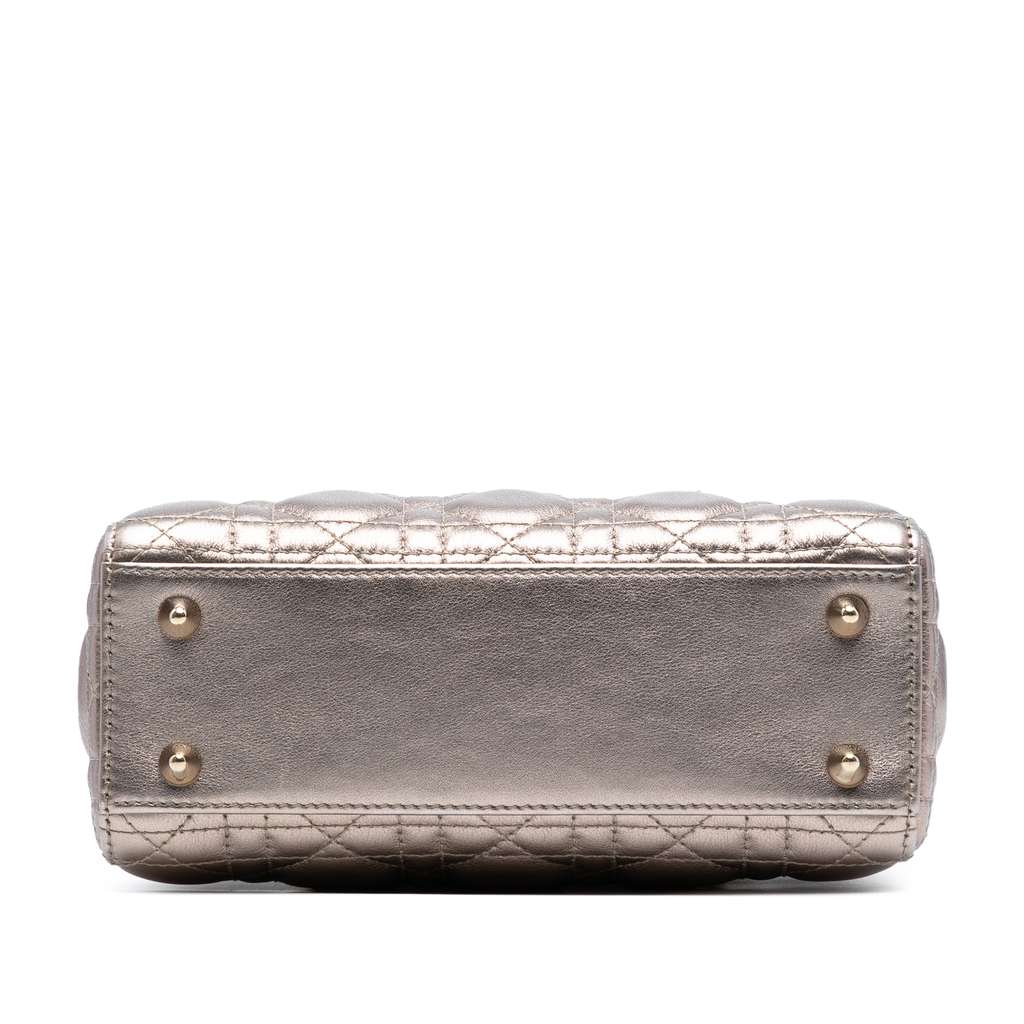 Dior Small Metallic Lambskin Cannage My ABCDior Lady Dior - Image 6