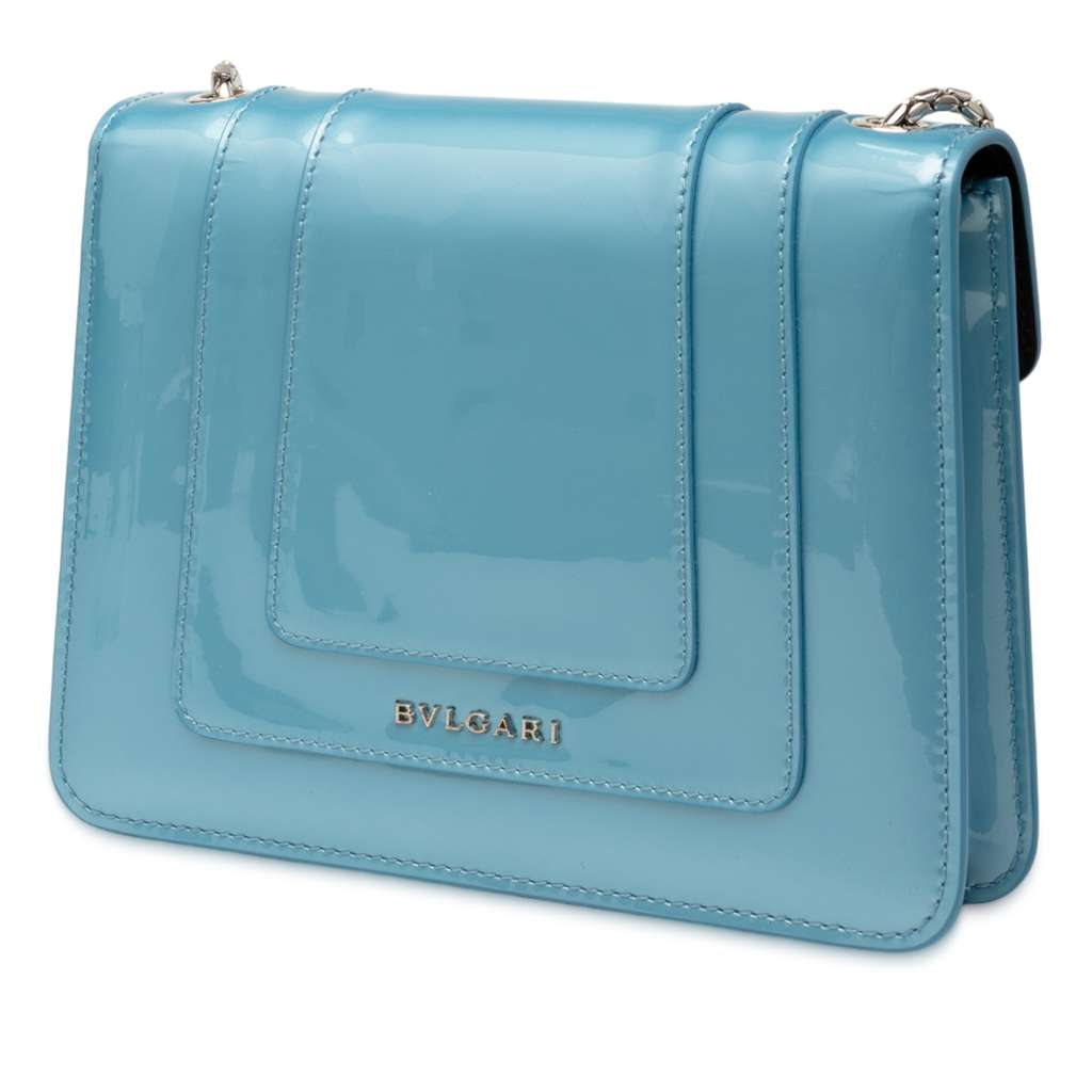 Bvlgari Small Patent Serpenti Forever Crossbody - Back view