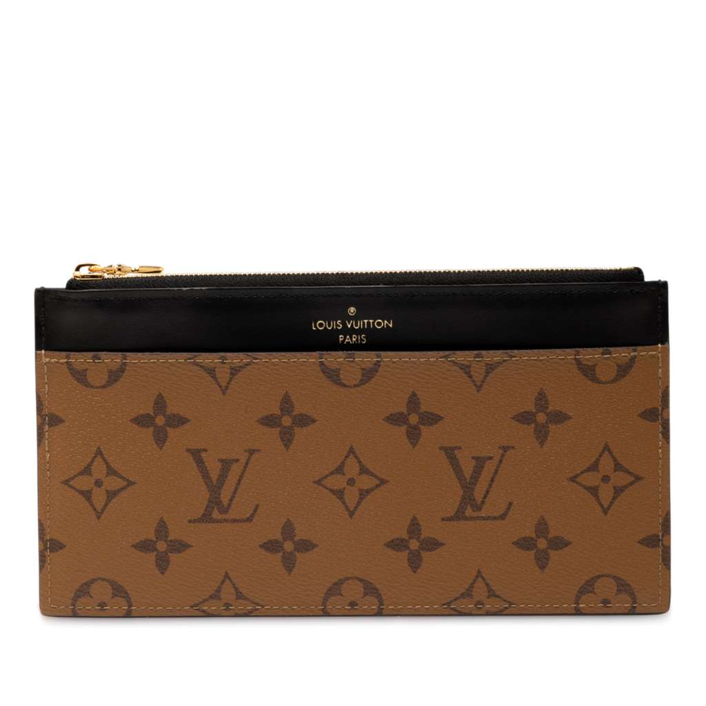 Louis Vuitton Monogram Reverse Slim Purse