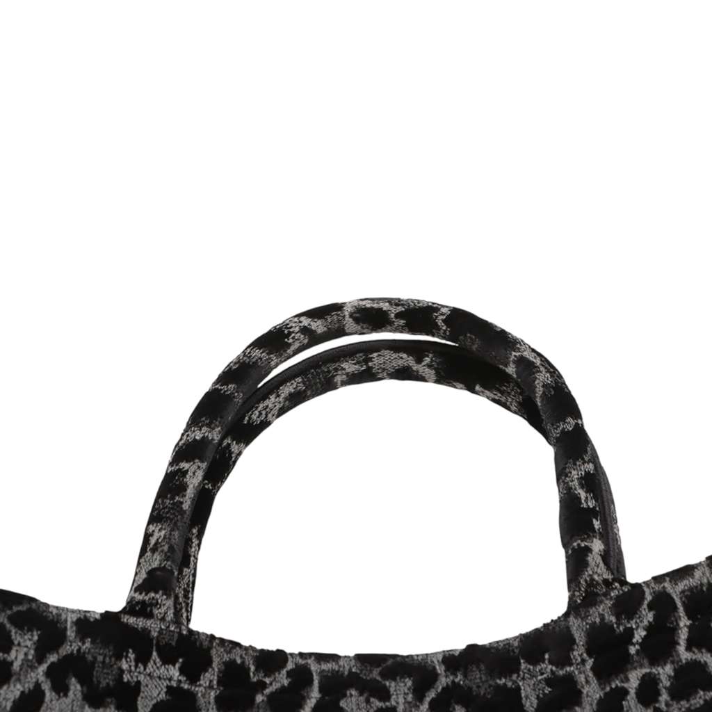 Dior Mizza Medium Embroidered Velvet Leopard Book Tote - Detail 2