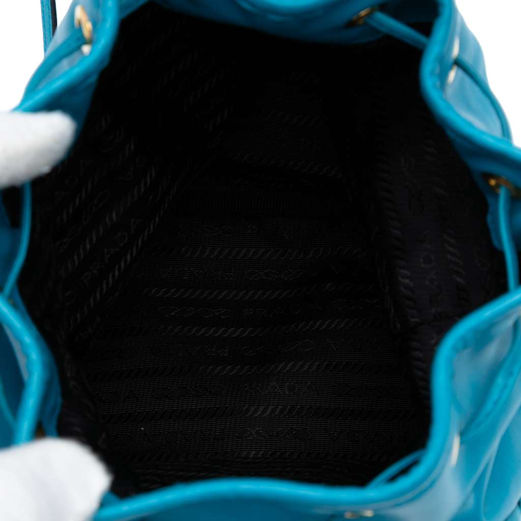 Prada Mini Soft Calf Drawstring Bucket Bag - 4
